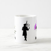 Schottland-Pfeifer, Blumendistel Kaffeetasse (Mittel)