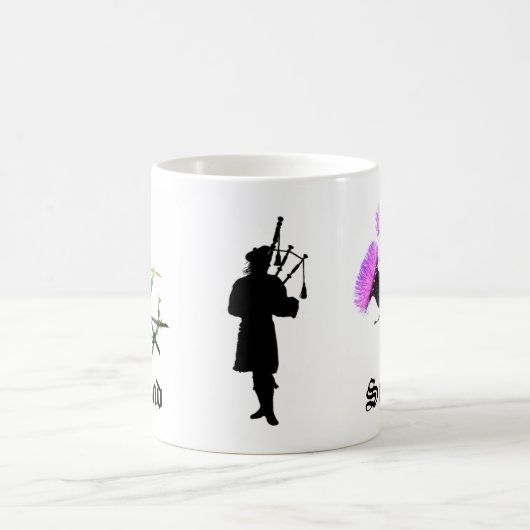 Schottland-Pfeifer, Blumendistel Kaffeetasse (Mittel)
