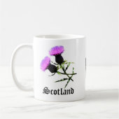 Schottland-Pfeifer, Blumendistel Kaffeetasse (Links)