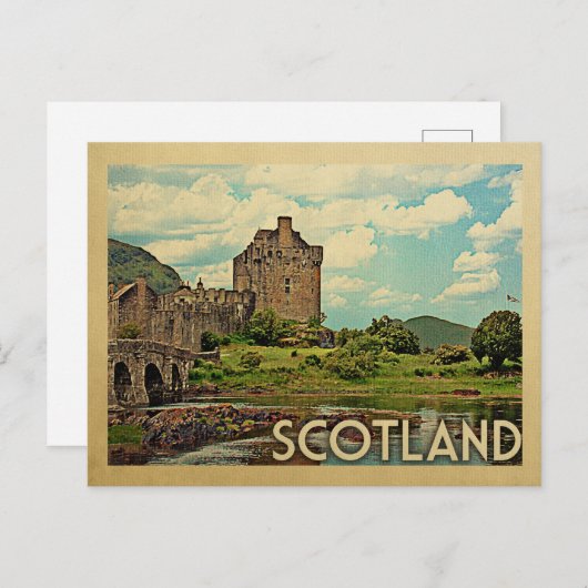 Schottland Postcard Castle Postkarte (Vorne/Hinten)