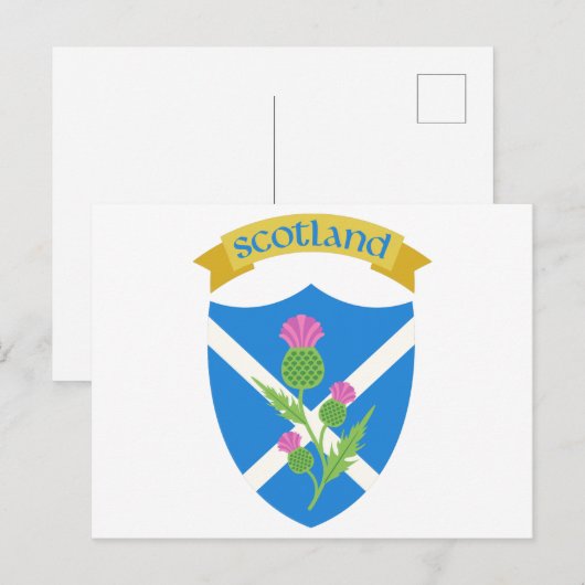 Schottland Postkarte (Vorne/Hinten)