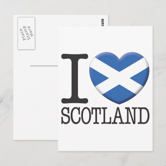 Schottland Postkarte (Vorne/Hinten)