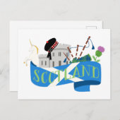 Schottland Postkarte (Vorne/Hinten)