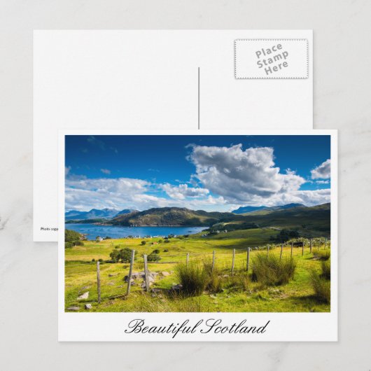 Schottland Postkarte (Vorne/Hinten)