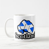 Schottland Proud Scottish Flag Fire Kaffeetasse (Links)