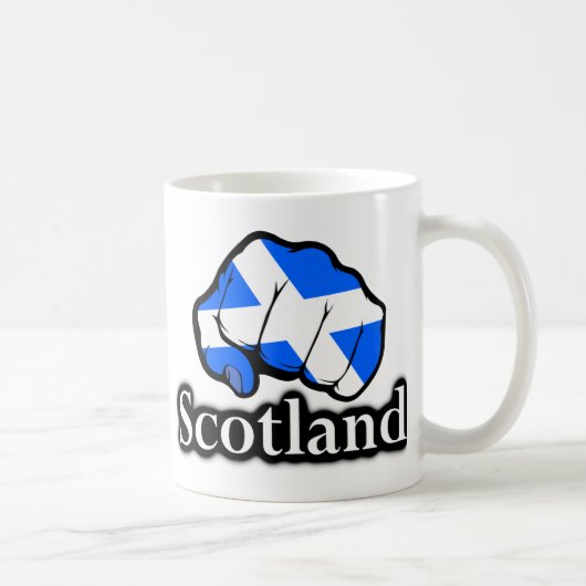 Schottland Proud Scottish Flag Fire Kaffeetasse (Rechts)