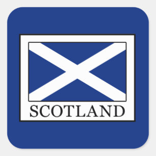 Schottland Quadratischer Aufkleber