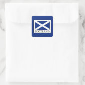 Schottland Quadratischer Aufkleber (Tasche)