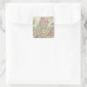 Schottland Quadratischer Aufkleber (Tasche)