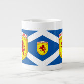 Schottland, Rampant Löwe, alte Flagge Schottlands Jumbo-Tasse (Vorderseite)