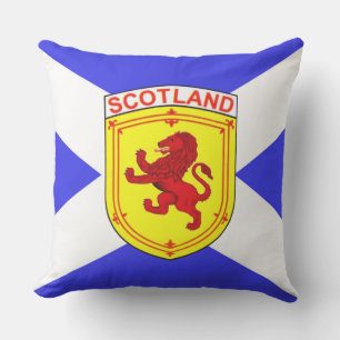 Schottland, Rampant Löwe, alte Flagge Schottlands Kissen
