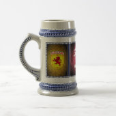 Schottland, Rampant Löwe, Flagge, Slainte Mhath Bierglas (Links)