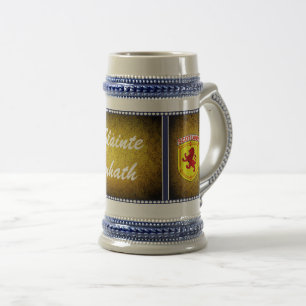 Schottland, Rampant Löwe, Flagge, Slainte Mhath Bierglas