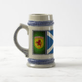 Schottland, Rampant Löwe, Flagge, St. Andrews Flag Bierglas (Links)