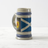 Schottland, Rampant Löwe, Flagge, St. Andrews Flag Bierglas (Vorderseite Links)