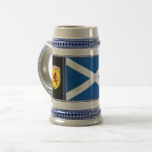 Schottland, Rampant Löwe, Flagge, St. Andrews Flag Bierglas (Vorderseite Links)
