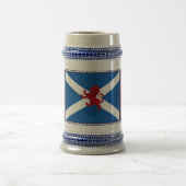 Schottland, Rampant Löwe, Flagge, St. Andrews Flag Bierglas (Mittel)