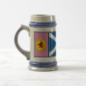 Schottland, Rampant Löwe, Flagge, St. Andrews Flag Bierglas (Links)
