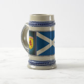Schottland, Rampant Löwe, Flagge, St. Andrews Flag Bierglas (Vorderseite Links)