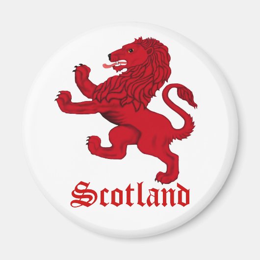 Schottland, Rampant-Löwe Magnet (Vorne)