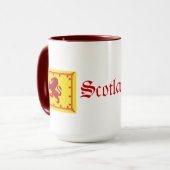 Schottland Rampant Löwe, tapfer für immer Tasse (Vorderseite Links)