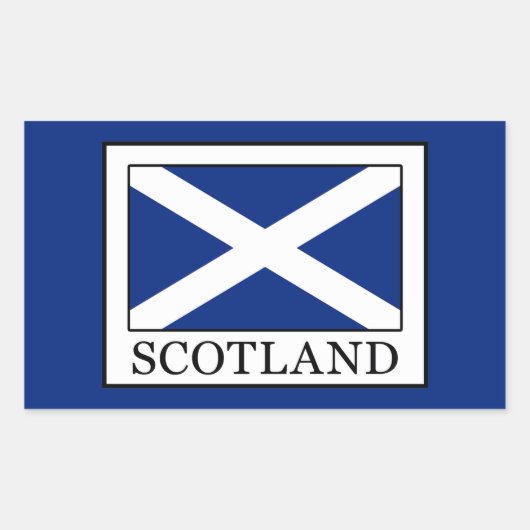 Schottland Rechteckiger Aufkleber (Vorderseite)