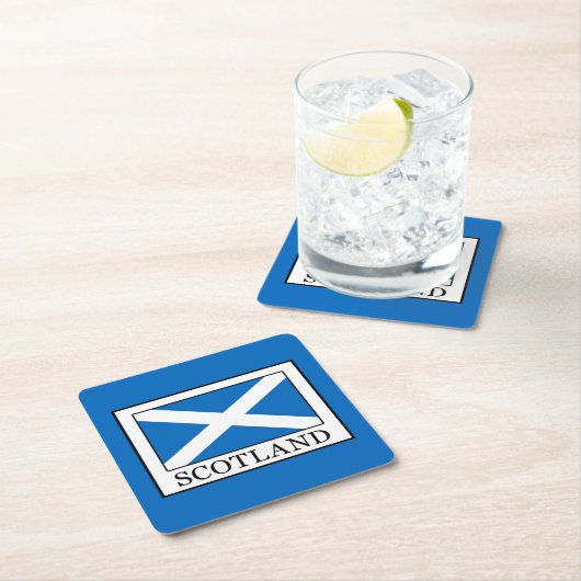 Schottland Rechteckiger Pappuntersetzer (Vor Ort)