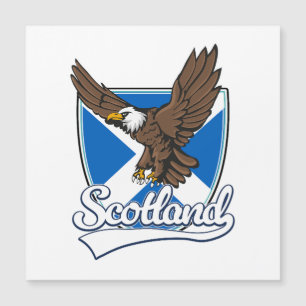 Schottland Reise Logo Magnetkarte