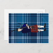 Schottland: Reise mit Piper Postkarte (Vorne/Hinten)