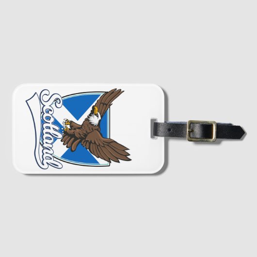 Schottland Reiselogo Gepäckanhänger (Vorderseite (Horizontal))