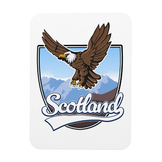 Schottland Reiselogo Magnet (Vertikal)