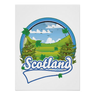 Schottland Reiselogo Poster
