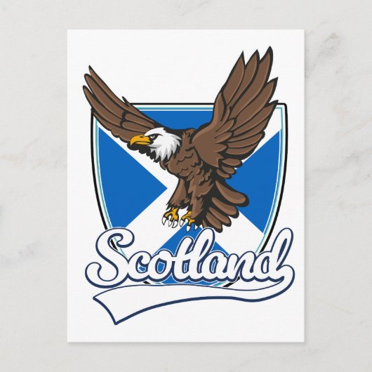 Schottland Reiselogo Postkarte (Vorderseite)
