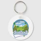 Schottland Reiselogo Schlüsselanhänger (Rückseite)