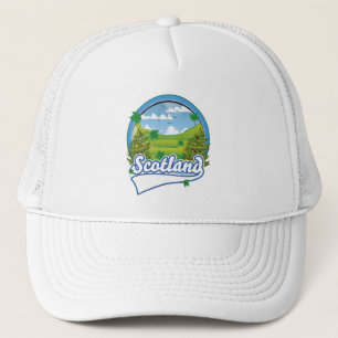 Schottland Reiselogo Truckerkappe