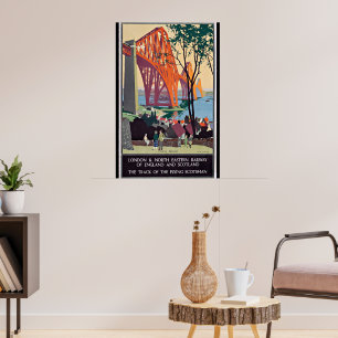 Schottland-Reiseposter, Forth Bridge, Poster