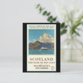 Schottland-Reiseposter Postkarte (Stehend Vorderseite)