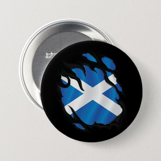 Schottland-Rippfahne Button (Vorne & Hinten)