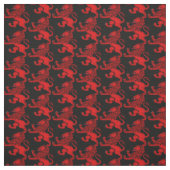 Schottland rot Rampant Lion schwarz Stoff (Muster)