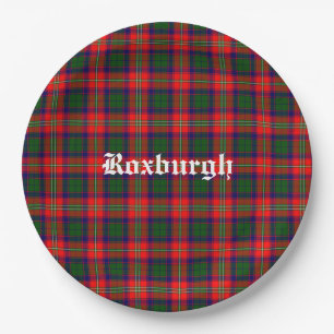Schottland Roxburgh District Tartan Personalisiert Pappteller