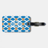 Schottland Royal Arms Flag Pattern Gepäckanhänger (Rückseite horizontal)