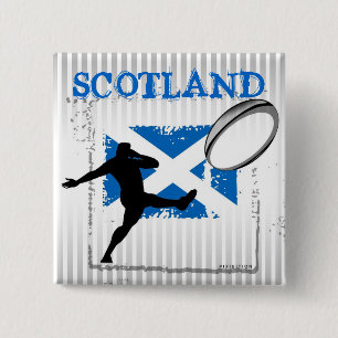 Schottland-Rugby-Knopf Button