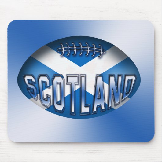 Schottland-Rugbyball Mousepad (Vorne)