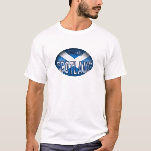 Schottland-Rugbyball T-Shirt (Vorderseite)