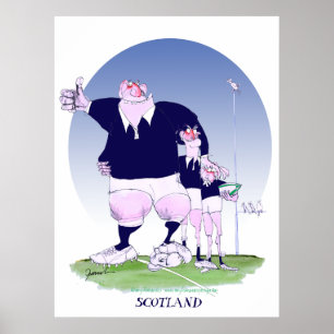 Schottland-Rugbykumpel, tony fernandes Poster