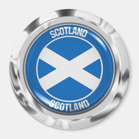 Schottland-RundEmblem Magnet (Vorne)