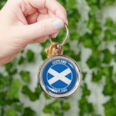 Schottland-RundEmblem Schlüsselanhänger (Hand)