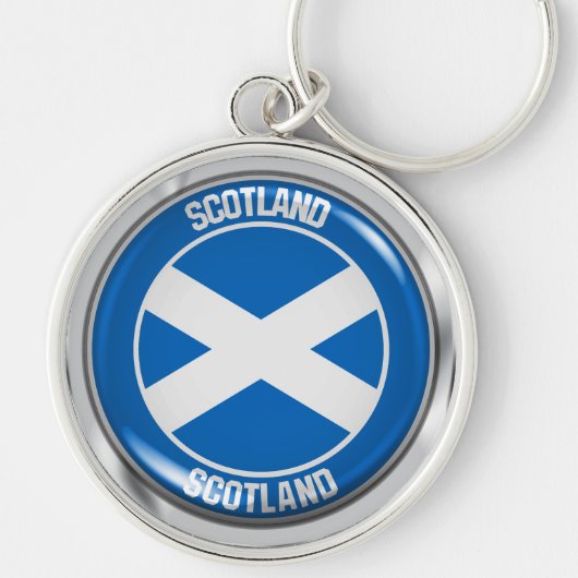 Schottland-RundEmblem Schlüsselanhänger (Vorne)