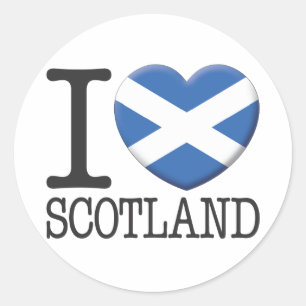 Schottland Runder Aufkleber