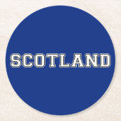 Schottland Runder Pappuntersetzer (Vorderseite)
